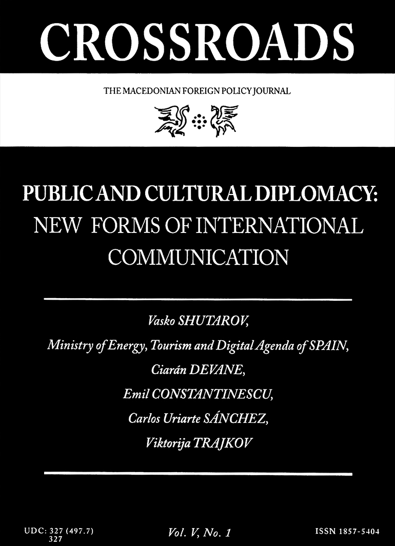 Crossroads Vol. V - The Macedonian Foreign Policy Journal - Emil Constantinescu: Cultural Diplomacy - A Chance for Peace in the Third Millennium